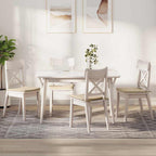 Cuscini per Seduta 4 pcs Crema 40 x 40 x 3 cm