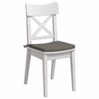 Cuscini per Seduta 4 pcs Grigio chiaro 40 x 40 x 3 cm