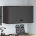 Armadio a muro per garage Nero 90 x 40 x 53 cm