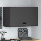 Armadio a muro per garage Nero 90 x 40 x 53 cm