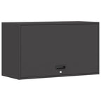 Armadio a muro per garage Nero 90 x 40 x 53 cm