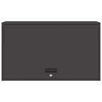 Armadio a muro per garage Nero 90 x 40 x 53 cm