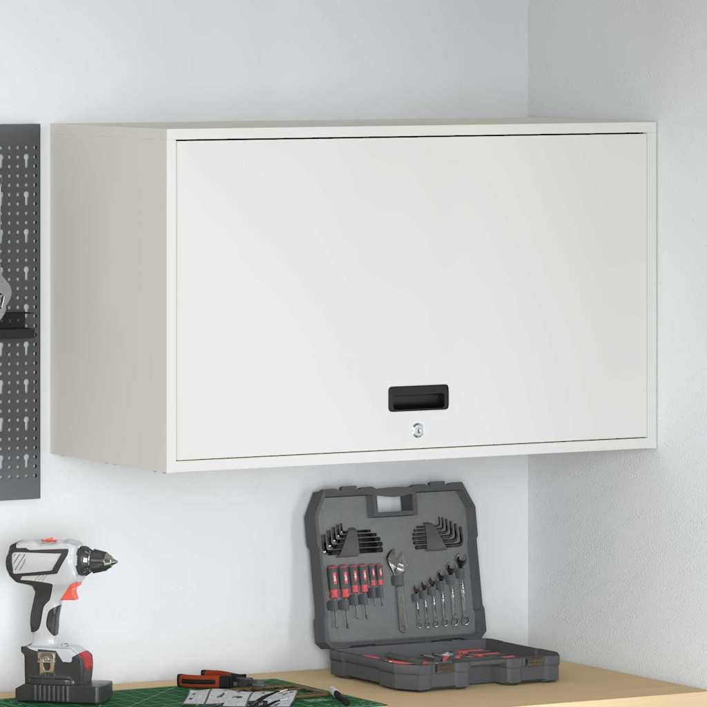 Armadio a muro per garage Bianco 90 x 40 x 53 cm