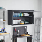 Armadio a muro per garage Antracite 90 x 40 x 53 cm