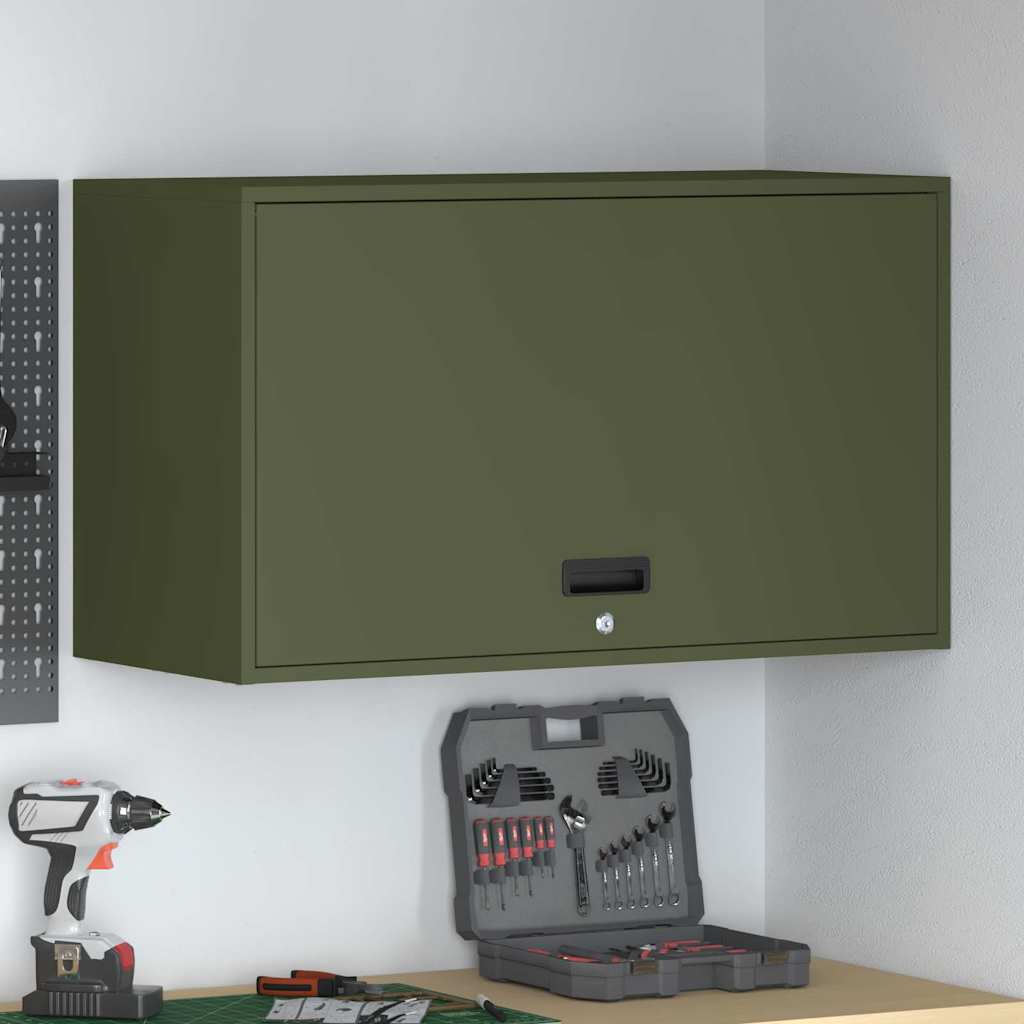 Armadio a muro per garage Oliver verde 90 x 40 x 53 cm
