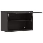 Armadio a muro per garage Nero 80 x 40 x 53 cm