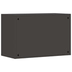 Armadio a muro per garage Nero 80 x 40 x 53 cm