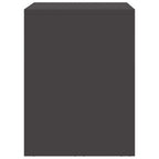 Armadio a muro per garage Nero 80 x 40 x 53 cm