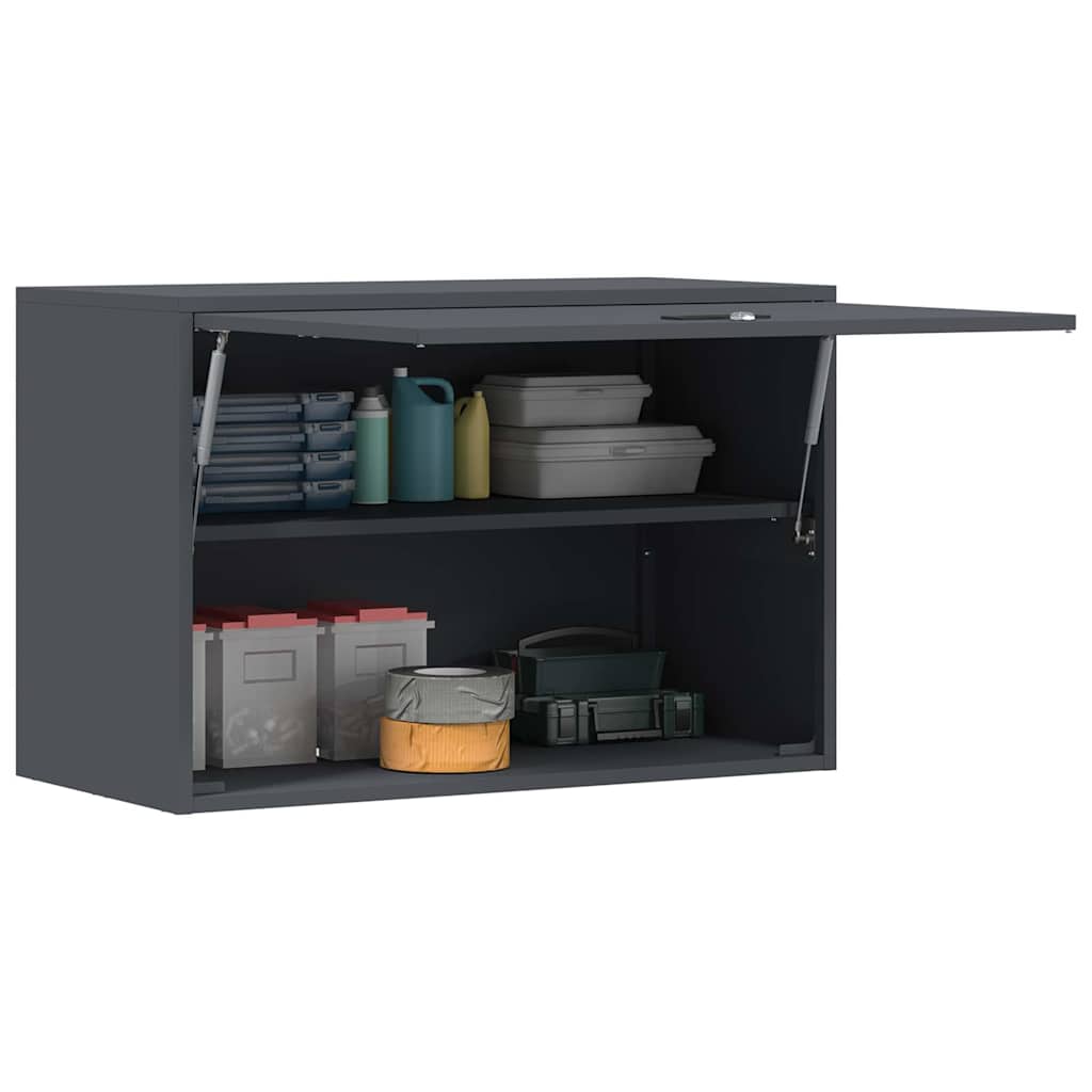 Armadio a muro per garage Antracite 80 x 40 x 53 cm