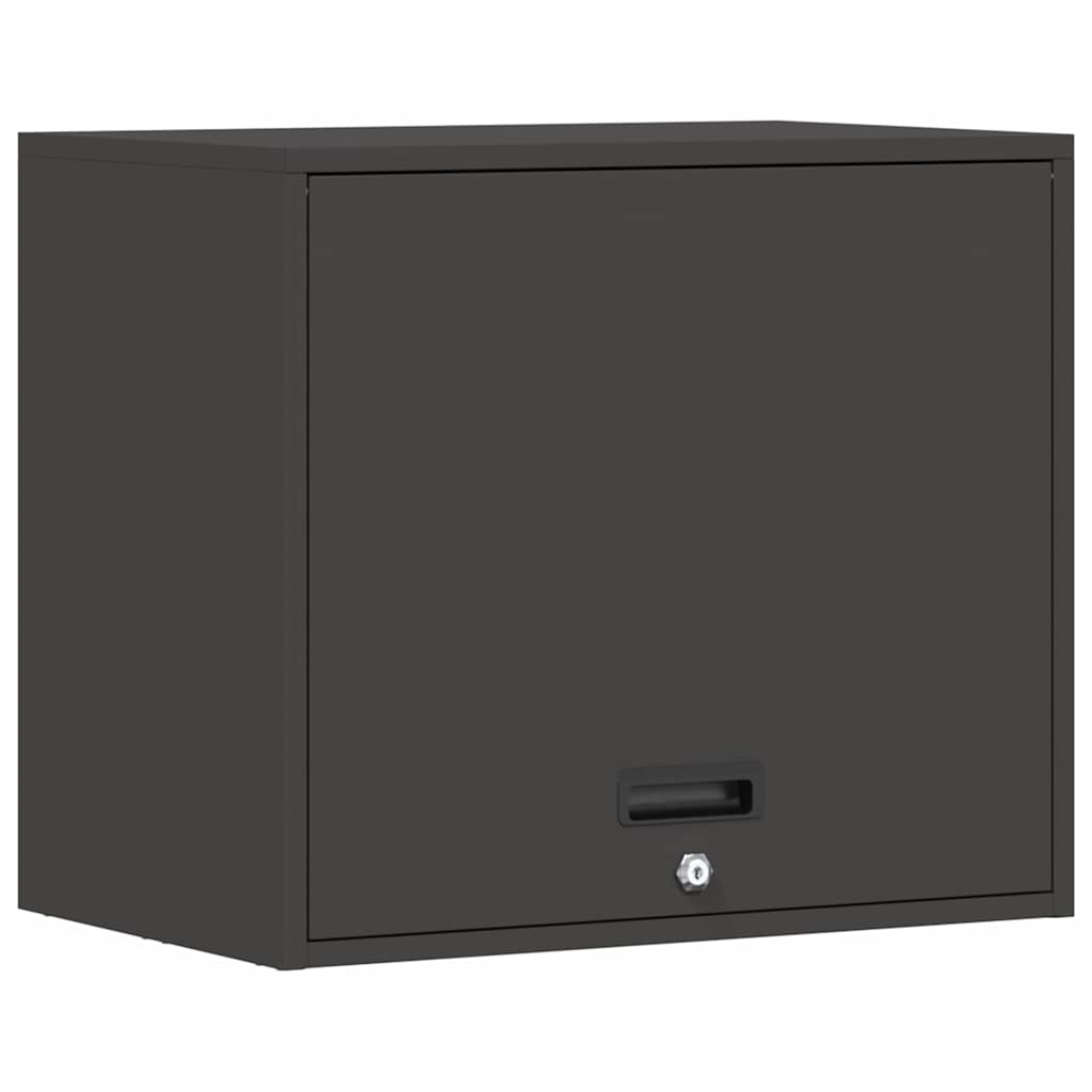 Armadio a muro per garage Nero 60 x 40 x 53 cm