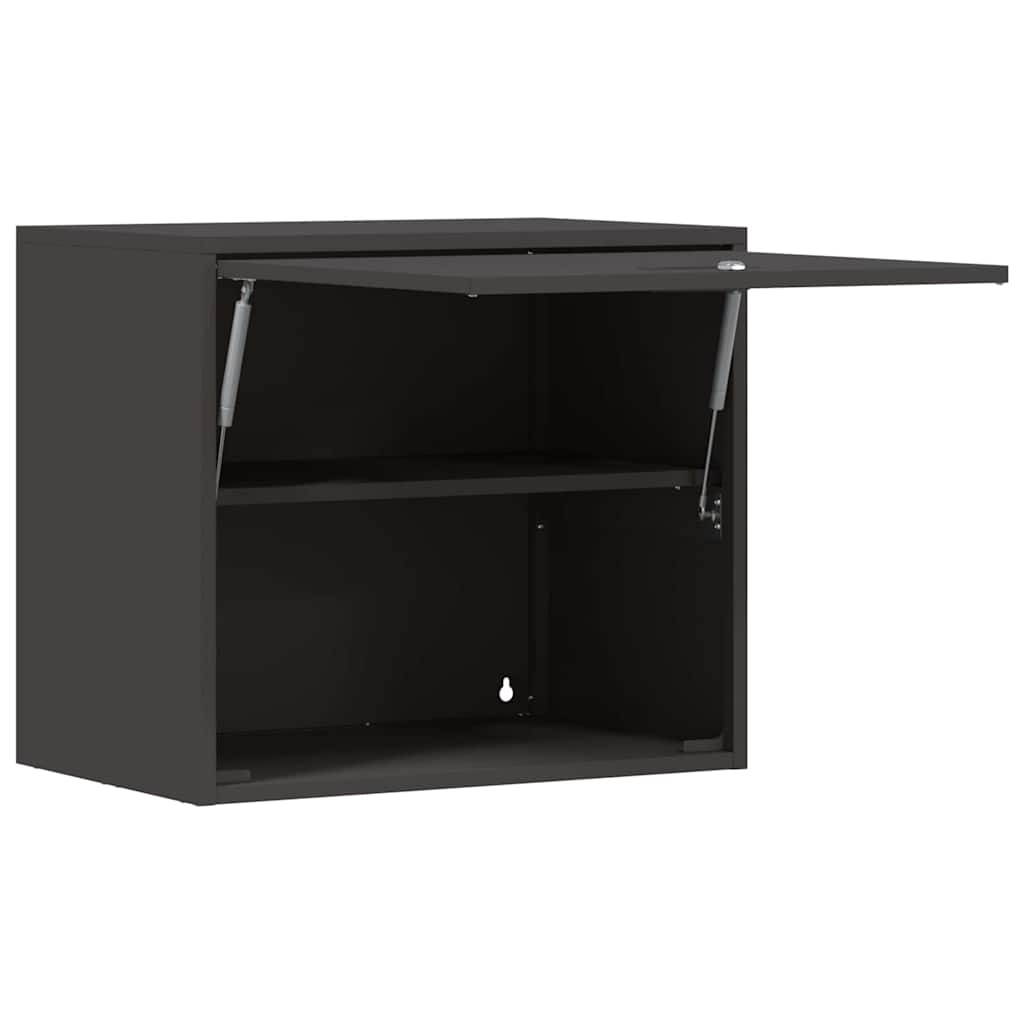 Armadio a muro per garage Nero 60 x 40 x 53 cm