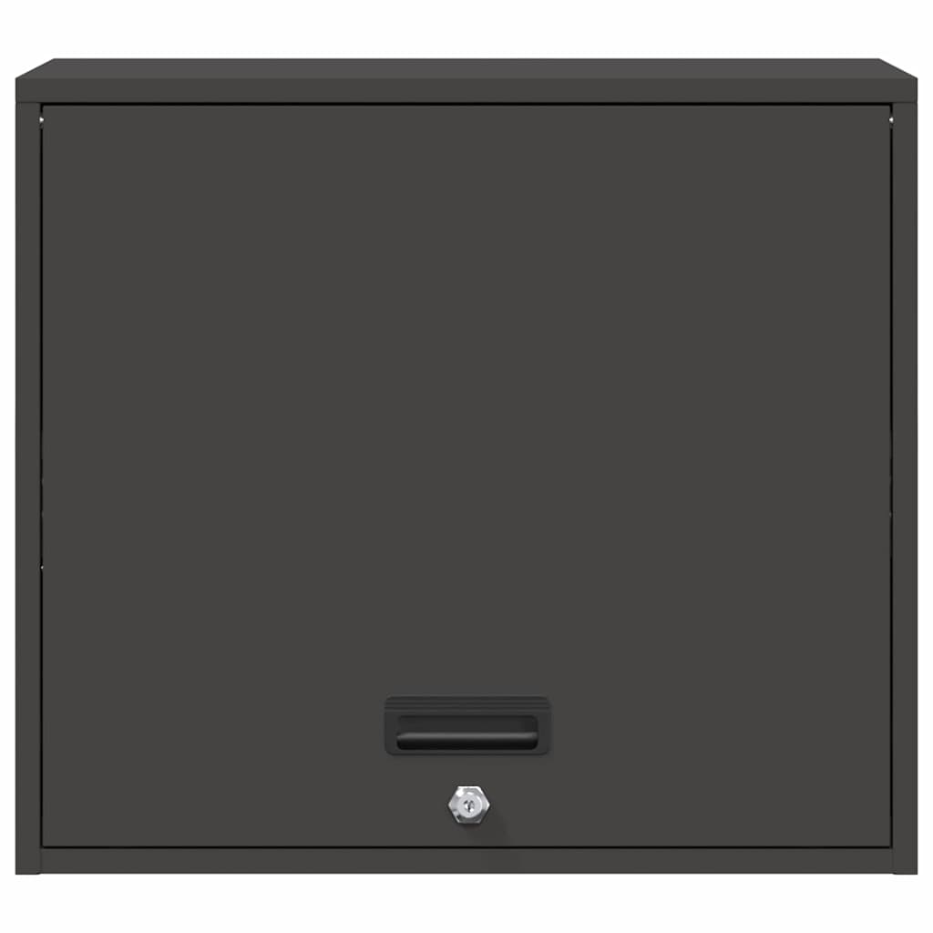 Armadio a muro per garage Nero 60 x 40 x 53 cm