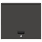 Armadio a muro per garage Nero 60 x 40 x 53 cm