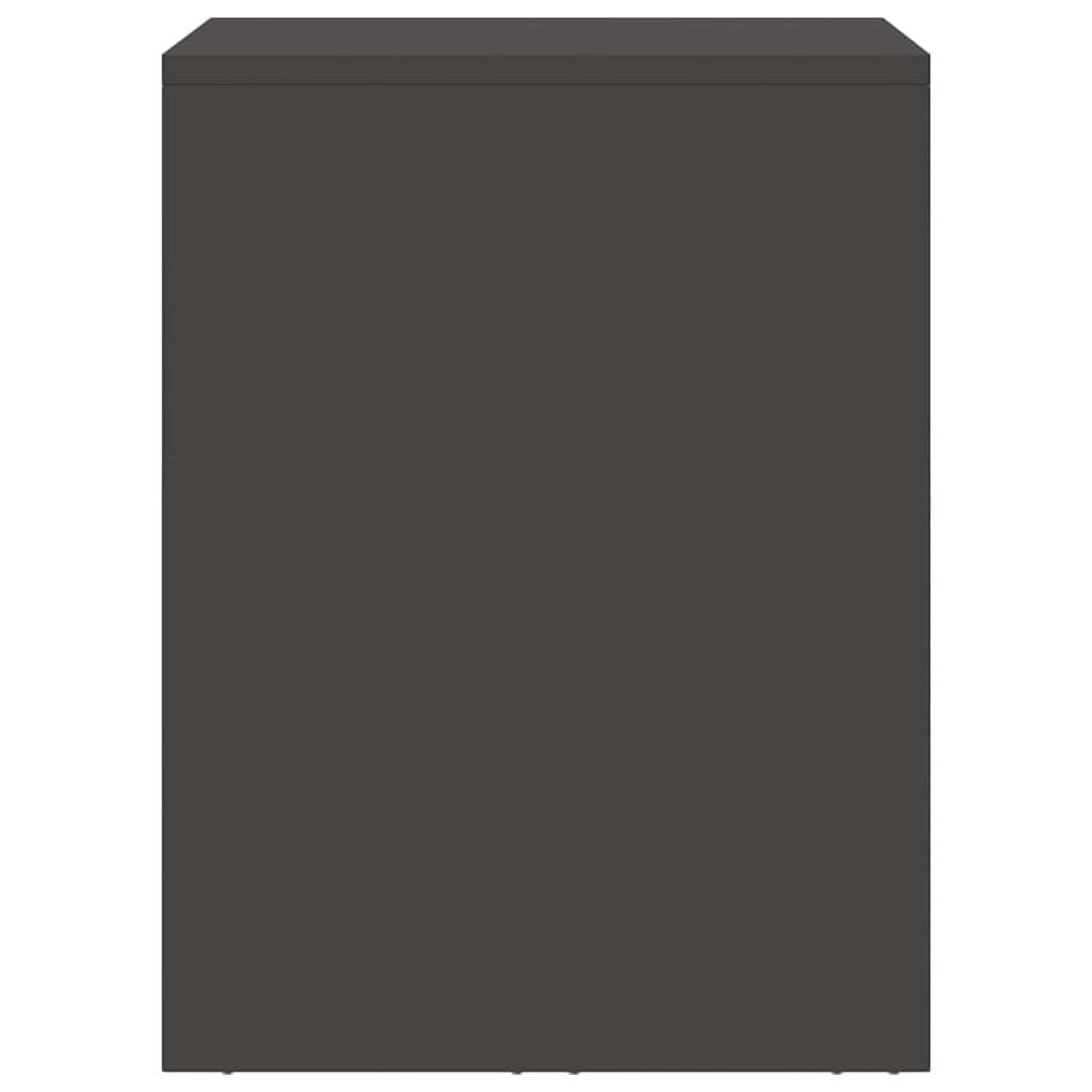 Armadio a muro per garage Nero 60 x 40 x 53 cm