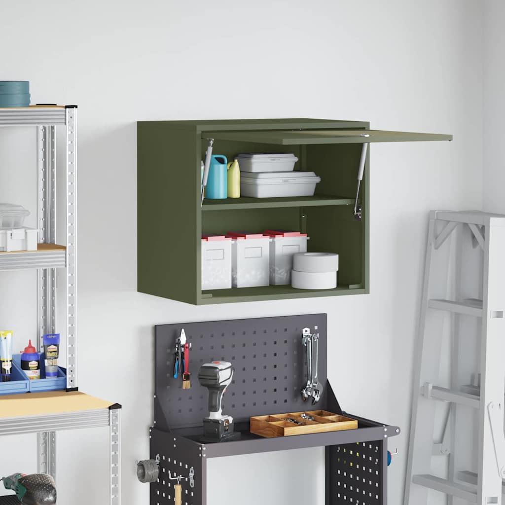 Armadio a muro per garage Oliver verde 60 x 40 x 53 cm