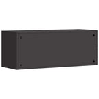 Armadio a muro per garage Nero 90 x 33 x 35 cm