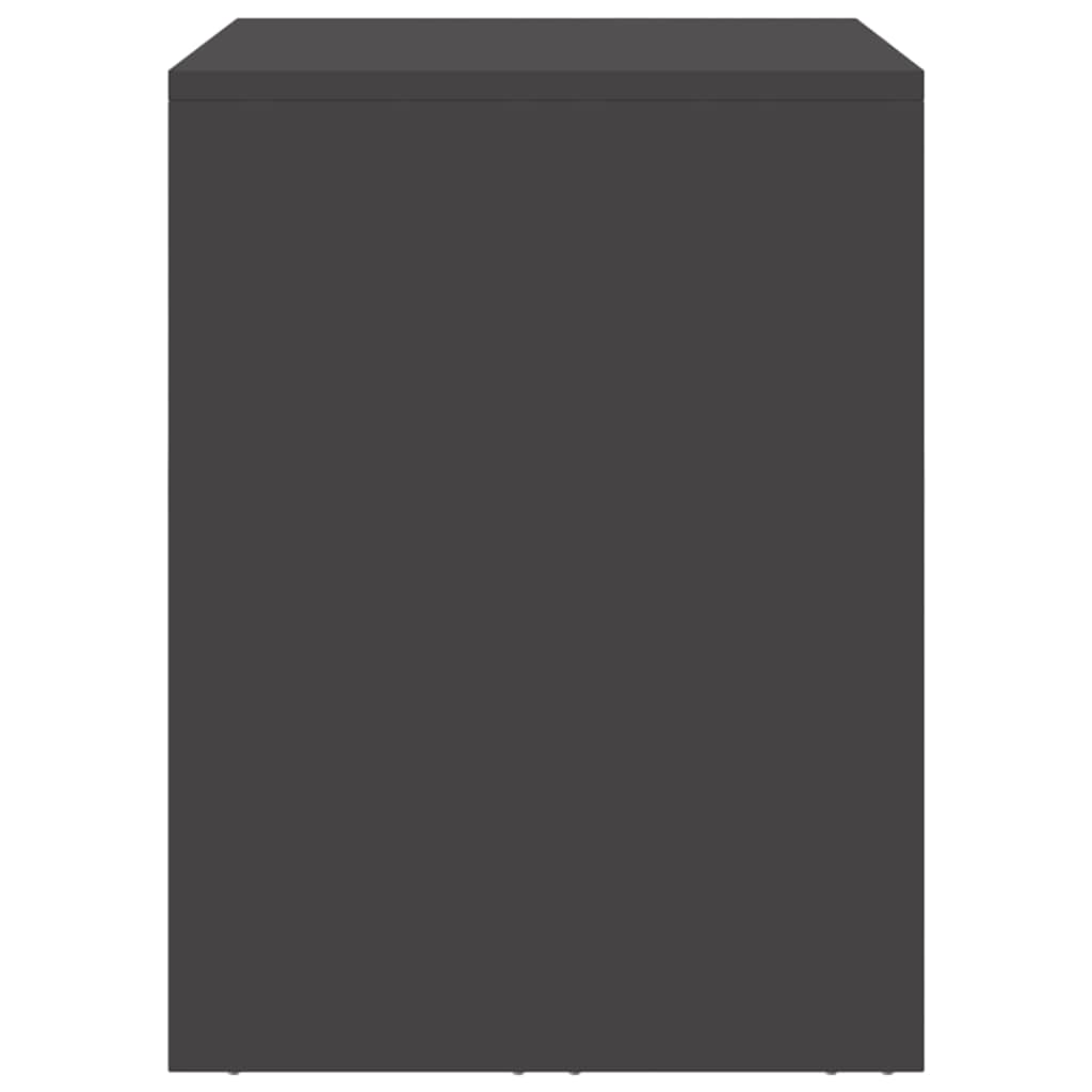 Armadio a muro per garage Nero 90 x 33 x 35 cm