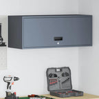 Armadio a muro per garage Antracite 90 x 33 x 35 cm