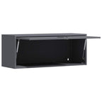 Armadio a muro per garage Antracite 90 x 33 x 35 cm