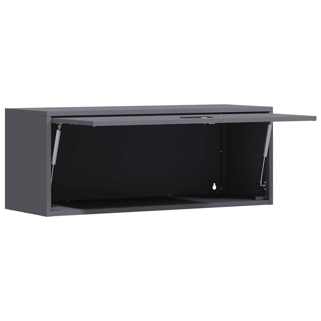 Armadio a muro per garage Antracite 90 x 33 x 35 cm