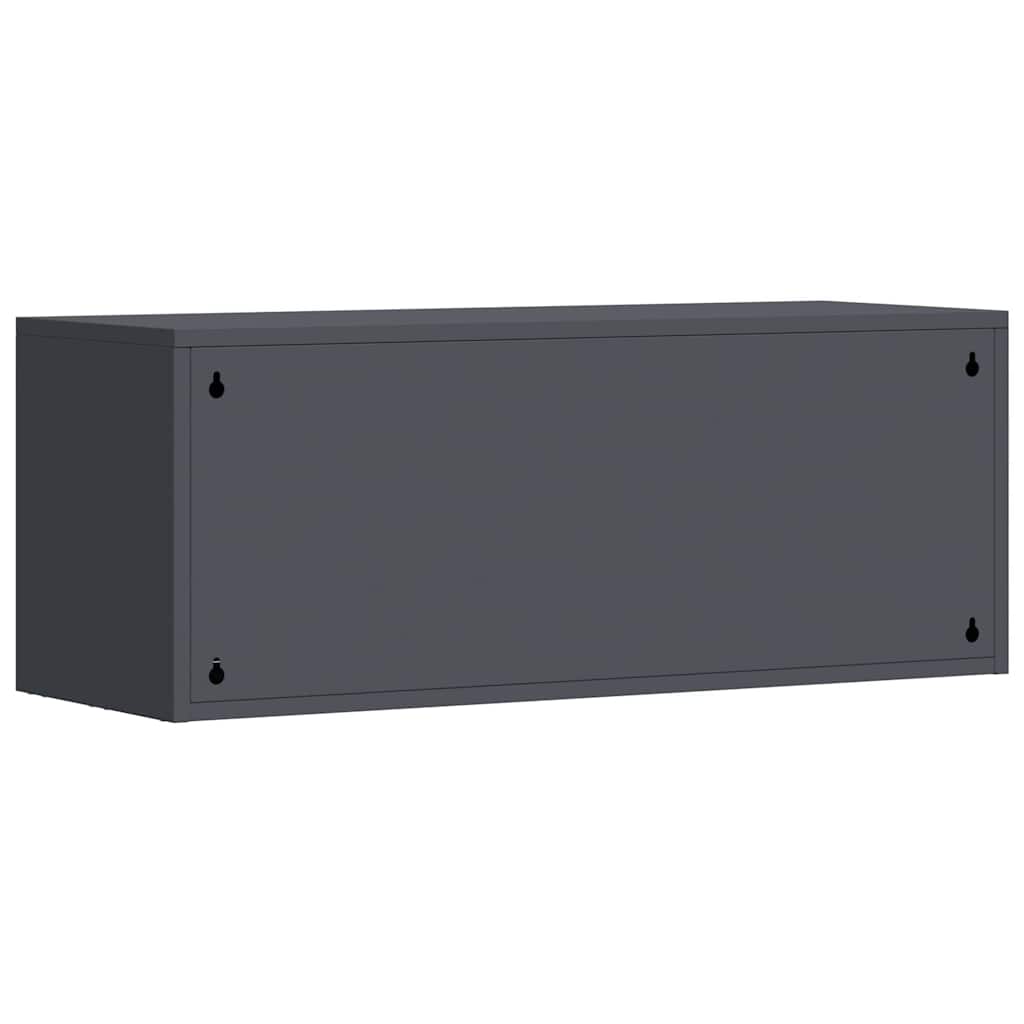 Armadio a muro per garage Antracite 90 x 33 x 35 cm