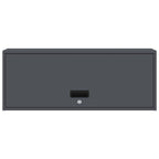 Armadio a muro per garage Antracite 90 x 33 x 35 cm