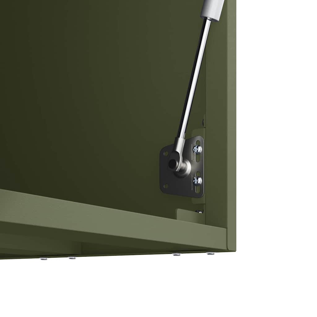 Armadio a muro per garage Oliver verde 90 x 33 x 35 cm