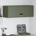 Armadio a muro per garage Oliver verde 90 x 33 x 35 cm
