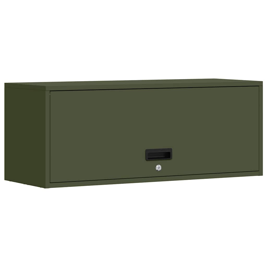 Armadio a muro per garage Oliver verde 90 x 33 x 35 cm