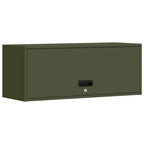 Armadio a muro per garage Oliver verde 90 x 33 x 35 cm