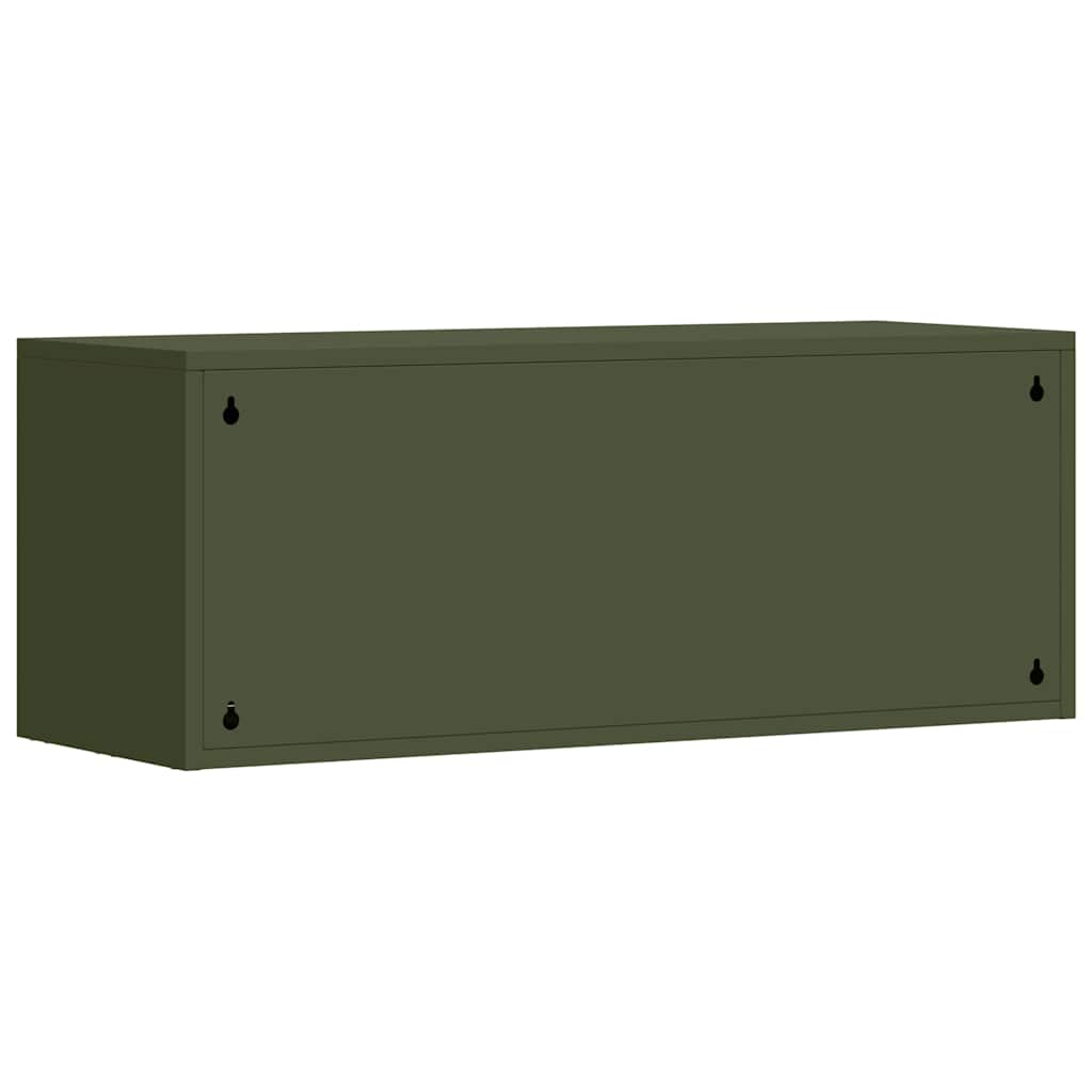 Armadio a muro per garage Oliver verde 90 x 33 x 35 cm