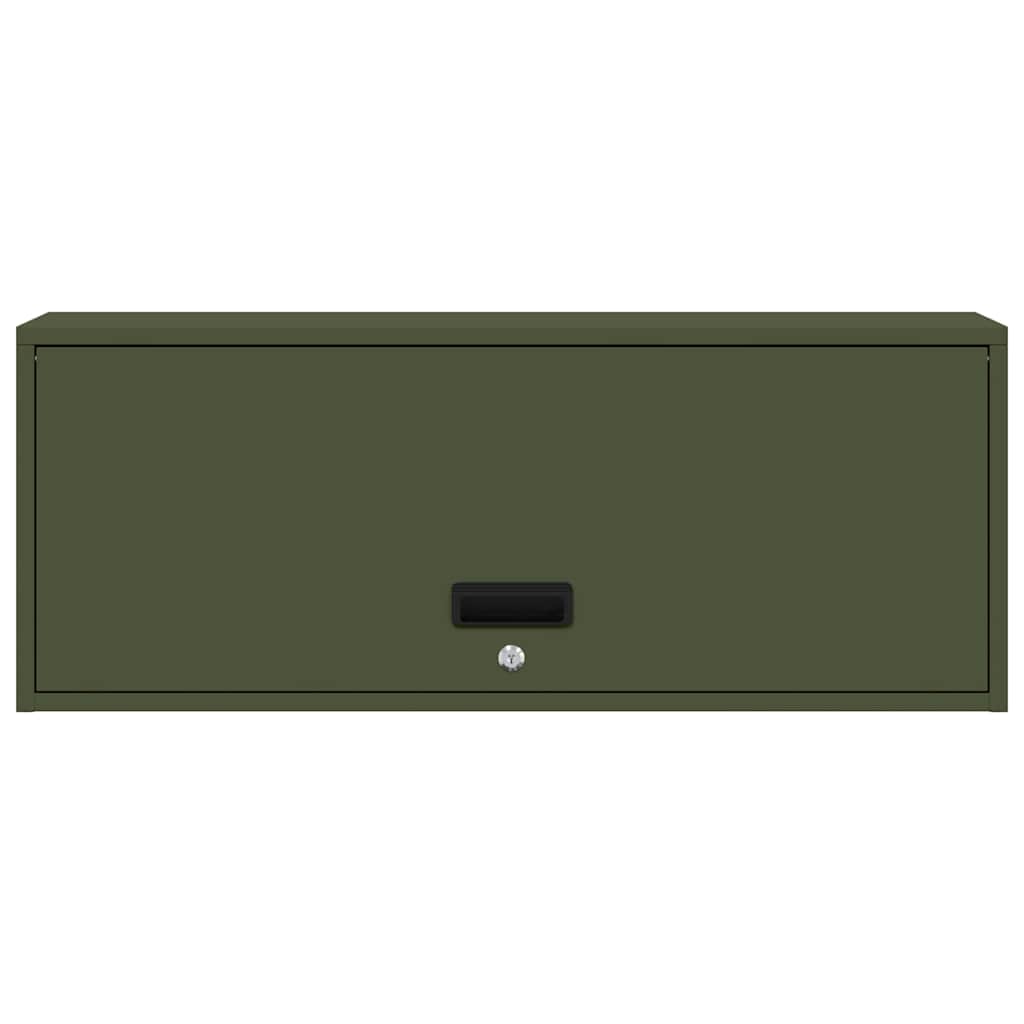 Armadio a muro per garage Oliver verde 90 x 33 x 35 cm