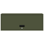 Armadio a muro per garage Oliver verde 90 x 33 x 35 cm