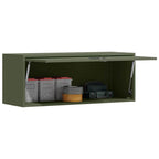Armadio a muro per garage Oliver verde 90 x 33 x 35 cm