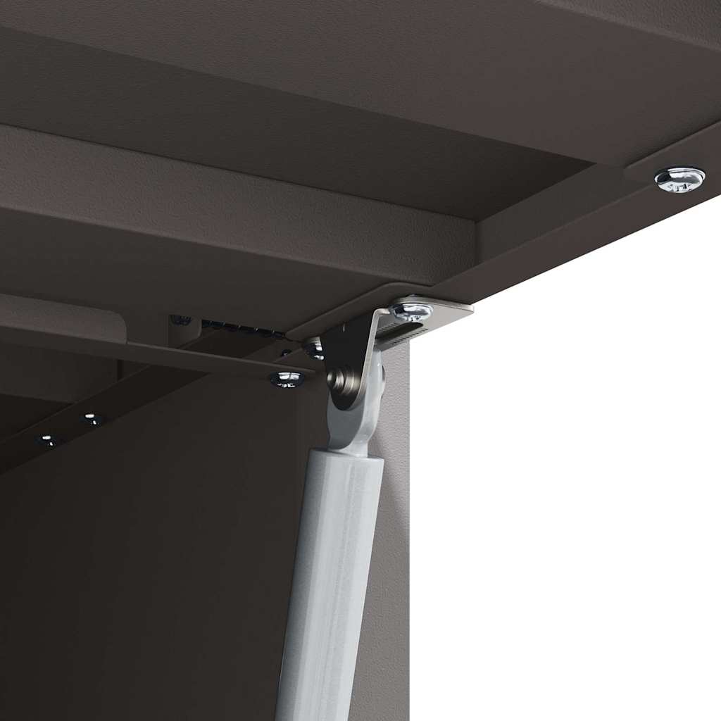 Armadio a muro per garage Nero 80 x 33 x 35 cm