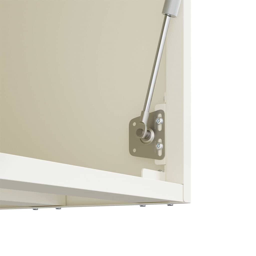 Armadio a muro per garage Bianco 80 x 33 x 35 cm