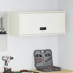Armadio a muro per garage Bianco 80 x 33 x 35 cm