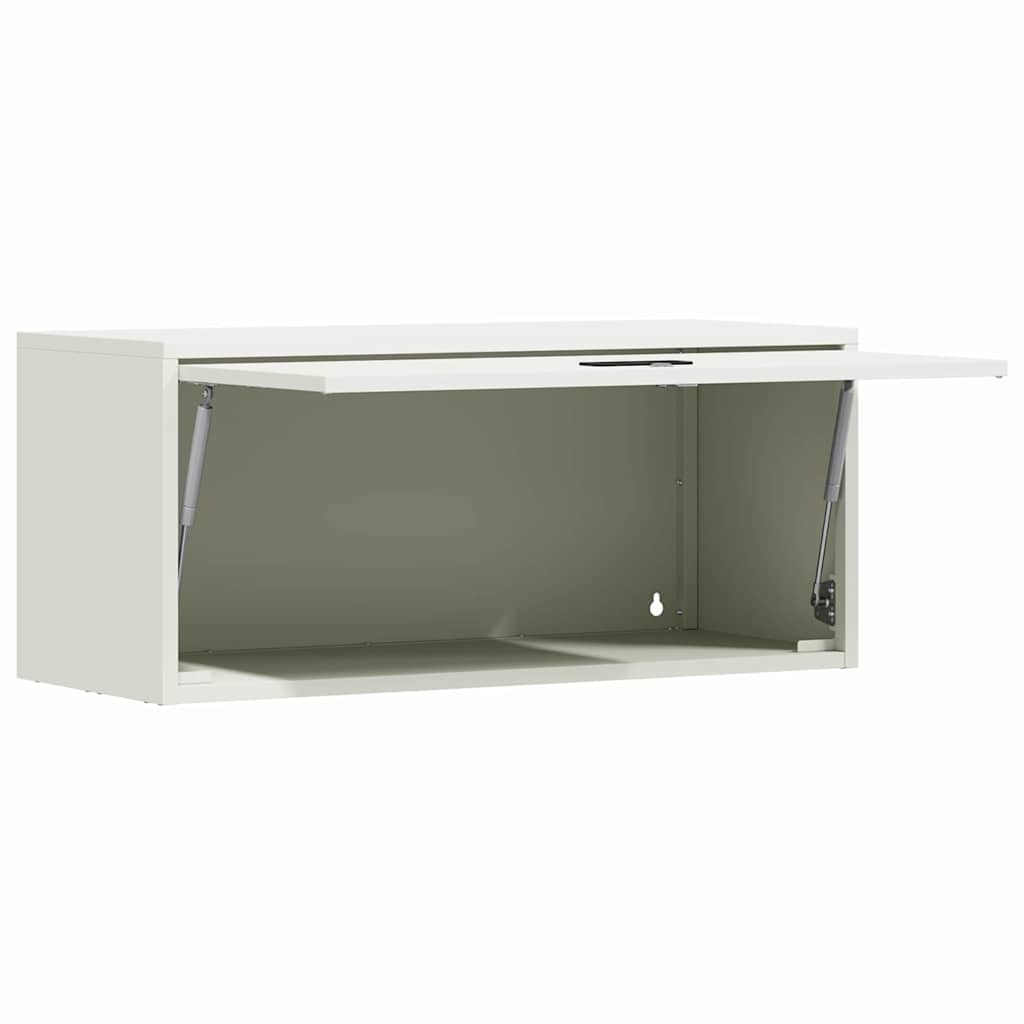 Armadio a muro per garage Bianco 80 x 33 x 35 cm
