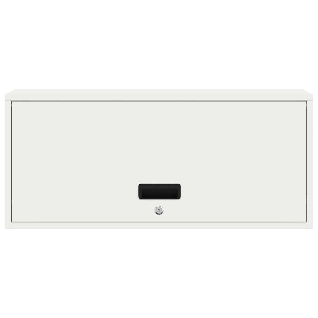 Armadio a muro per garage Bianco 80 x 33 x 35 cm