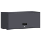 Armadio a muro per garage Antracite 80 x 33 x 35 cm