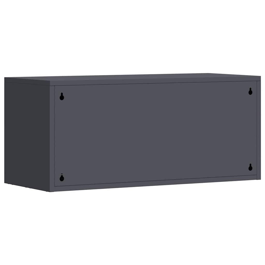 Armadio a muro per garage Antracite 80 x 33 x 35 cm