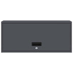 Armadio a muro per garage Antracite 80 x 33 x 35 cm