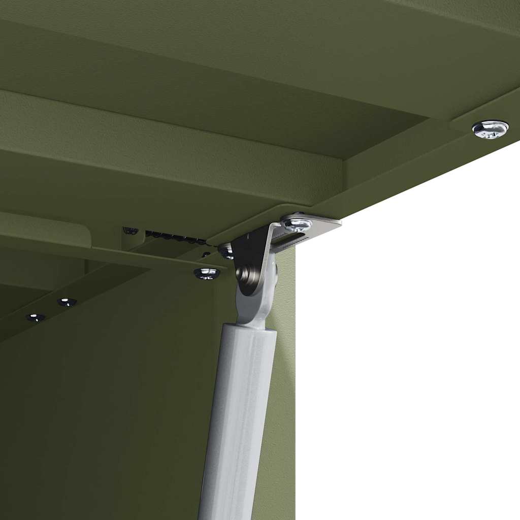 Armadio a muro per garage Oliver verde 80 x 33 x 35 cm