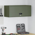 Armadio a muro per garage Oliver verde 80 x 33 x 35 cm
