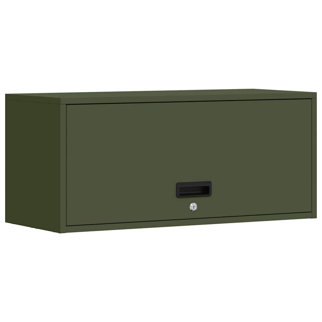 Armadio a muro per garage Oliver verde 80 x 33 x 35 cm
