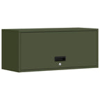 Armadio a muro per garage Oliver verde 80 x 33 x 35 cm