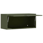 Armadio a muro per garage Oliver verde 80 x 33 x 35 cm