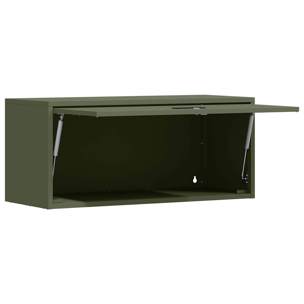 Armadio a muro per garage Oliver verde 80 x 33 x 35 cm