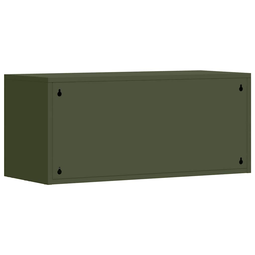 Armadio a muro per garage Oliver verde 80 x 33 x 35 cm