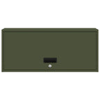 Armadio a muro per garage Oliver verde 80 x 33 x 35 cm